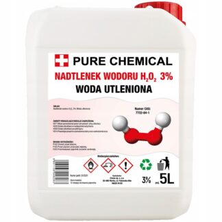 WODA UTLENIONA 3% NADTLENEK WODORU 3% CZDA 5L