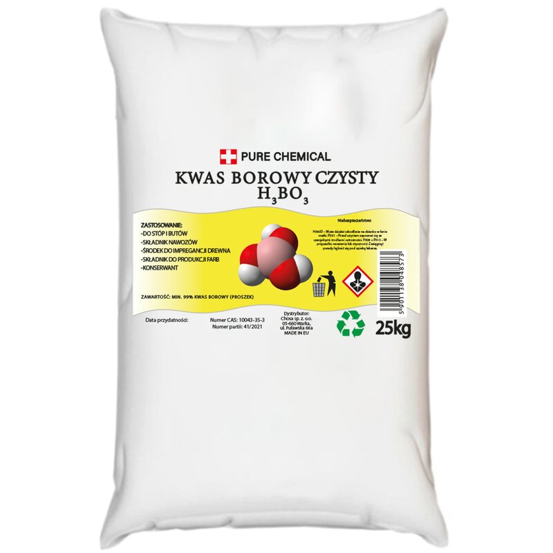 KWAS BOROWY BORNY PROSZEK DO STÓP 25kg