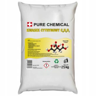 KWASEK CYTRYNOWY CZYSTY E330 25kg 25000g