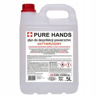 PŁYN DO DEZYNFEKCJI POWIERZCHNI PURE HANDS 70% 5l