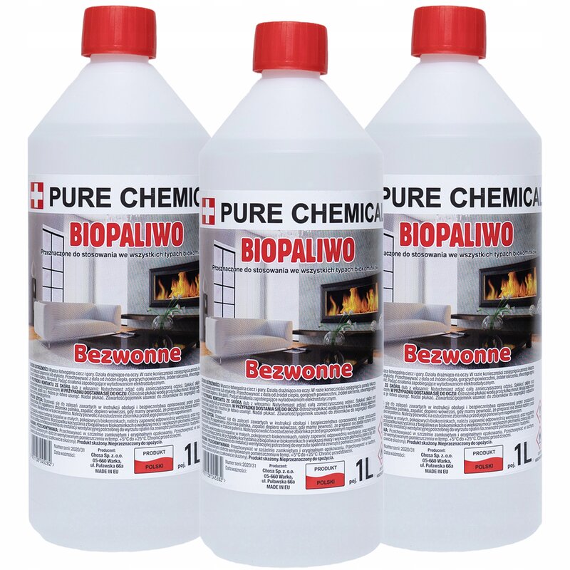 Biopaliwo do biokominka ATEST bioetanol 3l (3x1l)