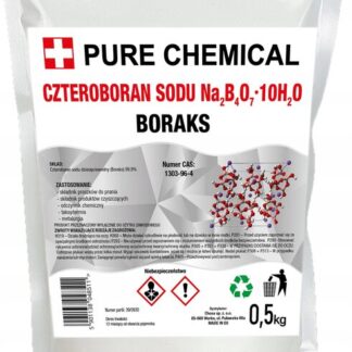 BORAKS CZYSTY BORAX CZTEROBORAN SODU czda 0,5kg