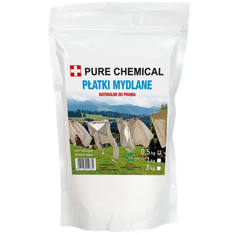 PŁATKI MYDLANE DO PRANIA MYDŁO W PROSZKU NATURALNE 0,5kg 500g