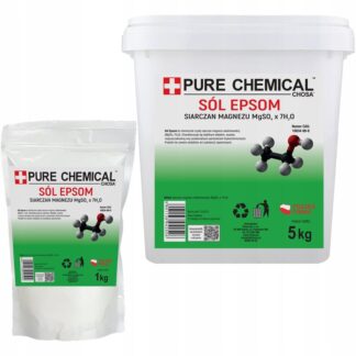 SÓL EPSOM CZYSTY SIARCZAN MAGNEZU SÓL EPSON BEZ DODATKÓW NATURALNA 5kg +1kg