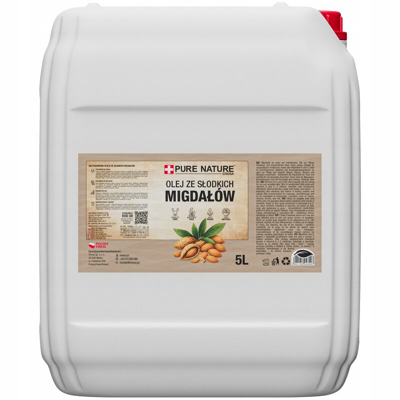 OLEJ MIGDAŁOWY ZE SŁODKICH MIGDAŁÓW 5L litrów