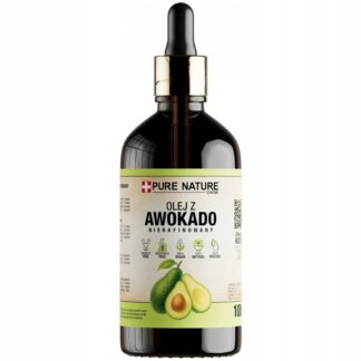 OLEJ Z AWOKADO NIERAFINOWANY ZIMNOTŁOCZONY NATURALNY 100ml