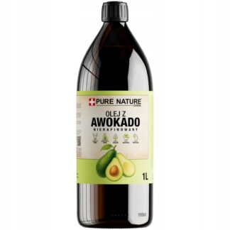 OLEJ Z AWOKADO NIERAFINOWANY ZIMNOTŁOCZONY NATURALNY 1000ml 1l