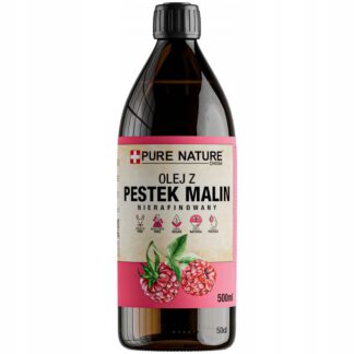 OLEJ Z PESTEK MALIN NIERAFINOWANY NATURALNY ZIMNO TŁOCZONY 500ml