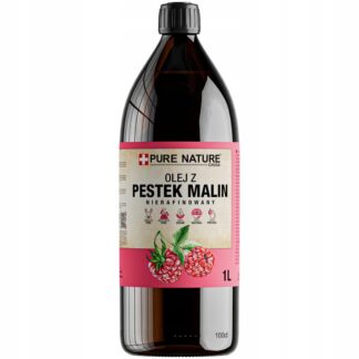 OLEJ Z PESTEK MALIN NIERAFINOWANY NATURALNY ZIMNO TŁOCZONY 1l