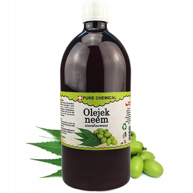 OLEJEK NEEM NIERAFINOWANY NATURALNY TŁOCZONY NA ZIMNO 1l