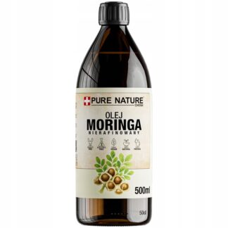OLEJ MORINGA NATURALNY NIERAFINOWANY ZIMNOTŁOCZONY 0,5l