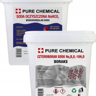 SODA OCZYSZCZONA + BORAKS WODOROWĘGLAN SODU I CZTEROBORAN SODU 2x 5kg