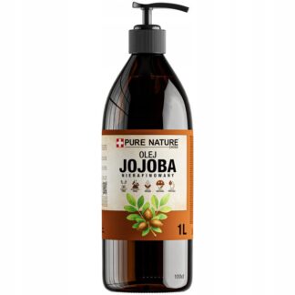 OLEJ JOJOBA NATURALNY TŁOCZONY NA ZIMNO NIERAFINOWANY + DOZOWNIK 1l