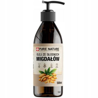 OLEJ MIGDAŁOWY ZE SŁODKICH MIGDAŁÓW + DOZOWNIK 500ml 0,5l