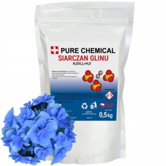 SIARCZAN GLINU CZYSTY NIEBIESKIA HORTENSJA OBNIŻA pH 500g 0,5kg