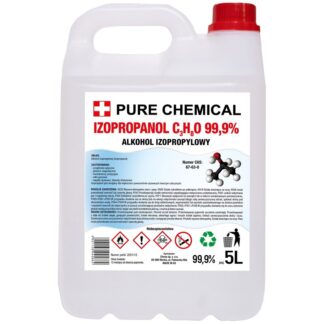 ALKOHOL IZOPROPYLENOWY ODTŁUSZCZACZ IPA 99,9% 5L PURE CHEMICAL