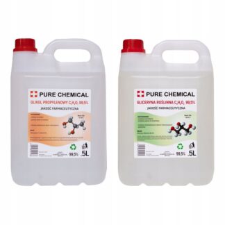 Glikol propylenowy 5l + Gliceryna roślina 5l ~12kg