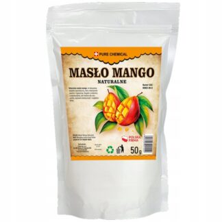 MASŁO MANGO RĘCZNIE ŁUPANE CZYSTE BEZ DODATKÓW DO SKÓRY WŁOSÓW TATUAŻU 50g