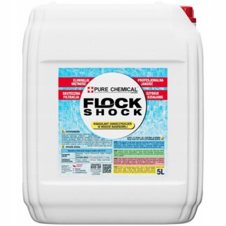 FLOCK SHOCK KOAGULANT DO BASENU EFEKT KRYSTALICZNEJ WODY USUWA MĘTNOŚĆ 5L