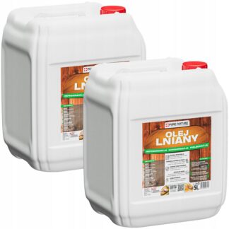 OLEJ LNIANY DO DREWNA NATURALNY OLEJ DO IMPREGNACJI PIĘLĘGNACJI DREWNA 10L