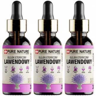 OLEJEK LAWENDOWY NATURALNY OLEJEK ETERYCZNY Z LAWENDY BEZ DODATKÓW 3x 30ml