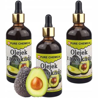 OLEJ Z AWOKADO NIERAFINOWANY ZIMNOTŁOCZONY NATURALNY 3x 100ml