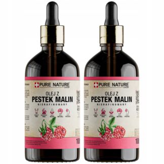 OLEJ Z PESTEK MALIN NIERAFINOWANY NATURALNY ZIMNO TŁOCZONY 2x 100ml