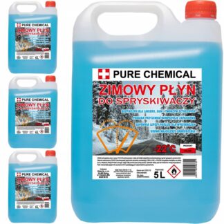 ZIMOWY PŁYN DO SPRYSKIWACZY 20L BEZ SMUG DO -22 ZAPACHOWY DLA KAŻDEGO 4x 5L