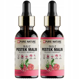 OLEJ Z PESTEK MALIN NIERAFINOWANY NATURALNY ZIMNO TŁOCZONY 2x 30ml