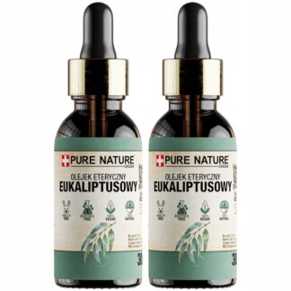 OLEJEK EUKALIPTUSOWY NATURALNY OLEJEK ETERYCZNY EUKALIPTUS DO SAUNY 2x 30ml