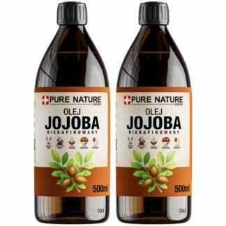 OLEJ JOJOBA NATURALNY TŁOCZONY NA ZIMNO NIERAFINOWANY 2x 0,5l