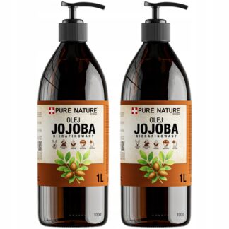 OLEJ JOJOBA NATURALNY TŁOCZONY NA ZIMNO NIERAFINOWANY + DOZOWNIK 2x 1l