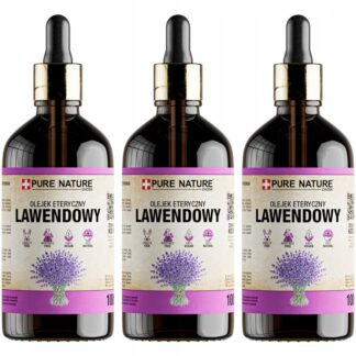 OLEJEK LAWENDOWY NATURALNY OLEJEK ETERYCZNY Z LAWENDY BEZ DODATKÓW 3x 100ml
