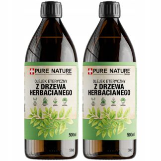 OLEJEK Z DRZEWA HERBACIANEGO ETERYCZNY HERBACIANY NATURALNY 1000ml 2x 0,5l
