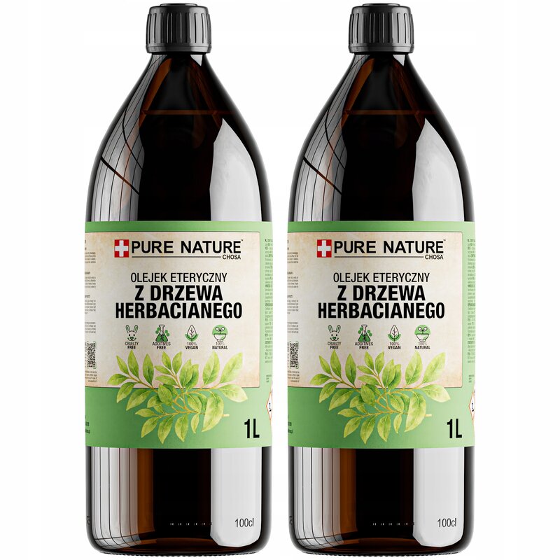 OLEJEK Z DRZEWA HERBACIANEGO ETERYCZNY HERBACIANY NATURALNY 1000ml 2x 1l