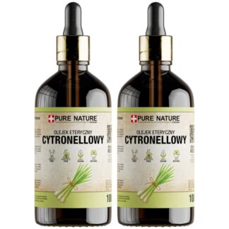 OLEJEK ETERYCZNY CYTRONELLA NATURALNY OLEJEK CITRONELA BEZ DODATKÓW 2x100ml