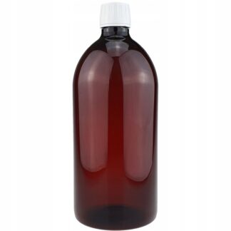 BUTELKA BRĄZOWA FARMACEUTYCZNA POJEMNIK PET 1l (1000ml)