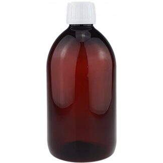 BUTELKA BRĄZOWA FARMACEUTYCZNA POJEMNIK PET 0,5l (500ml)