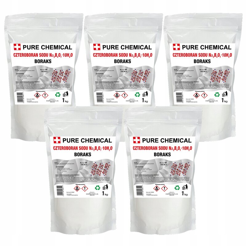 BORAKS CZYSTY BORAX CZTEROBORAN SODU czda 5kg