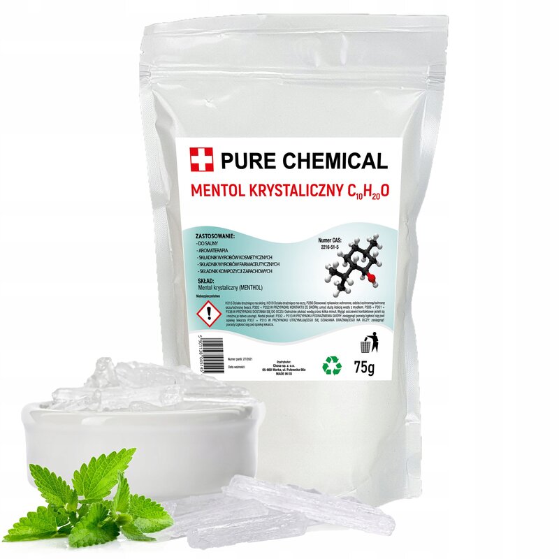 MENTOL KRYSTALICZNY DO SAUNY KRYSZTAŁY 75 gram