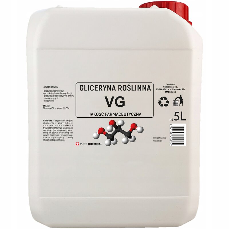 GLICERYNA ROŚLINNA + GLIKOL PROPYLENOWY zestaw 10l - obrazek 2