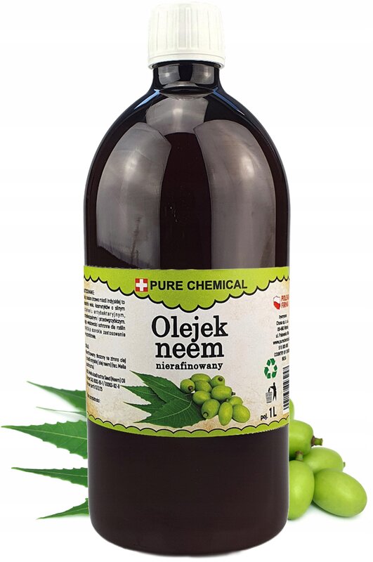 OLEJEK NEEM NIERAFINOWANY NATURALNY TŁOCZONY NA ZIMNO 1l - obrazek 2