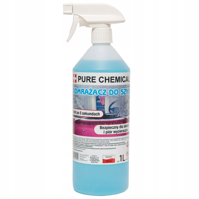ODMRAŻACZ DO SZYB W SPRAYU PURE CHEMICAL SKUTECZNY DO -40°C 3L (1Lx3szt.) - obrazek 2