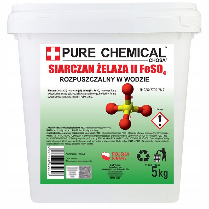 SIARCZAN ŻELAZA CZYSTY BEZ DODATKÓW NIEZBRYLONY SYPKI 2x5kg 10kg - obrazek 2