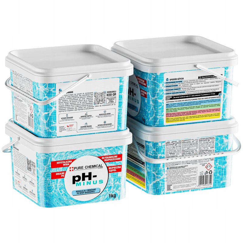 PH MINUS DO BASENU REGULATOR PH WODY W BASENIE OBNIŻA PH 1kg - obrazek 2