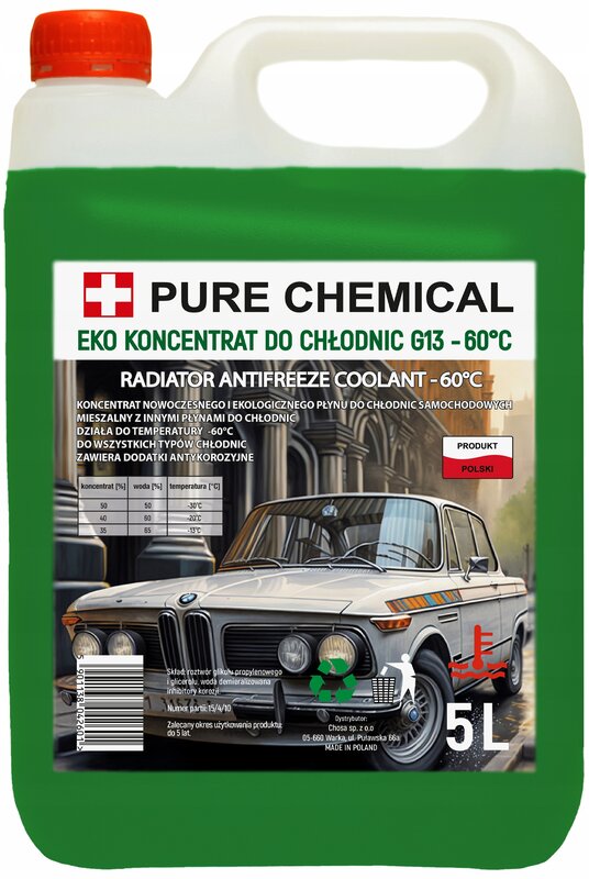 KONCENTRAT EKO PŁYNU CHŁODNICZEGO 20l G13 -60°C 4x 5L - obrazek 2