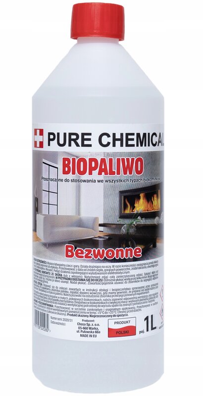 BIOETANOL BIOPALIWO DO BIOKOMINKA BEZWONNE 12L - obrazek 2
