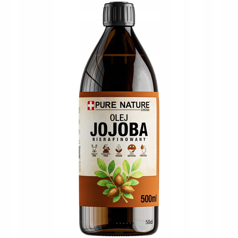 OLEJ JOJOBA NATURALNY TŁOCZONY NA ZIMNO NIERAFINOWANY 2x 0,5l - obrazek 2