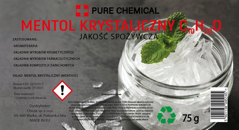 MENTOL KRYSZTAŁKI MENTOLOWE DO SAUNY 75g - obrazek 2