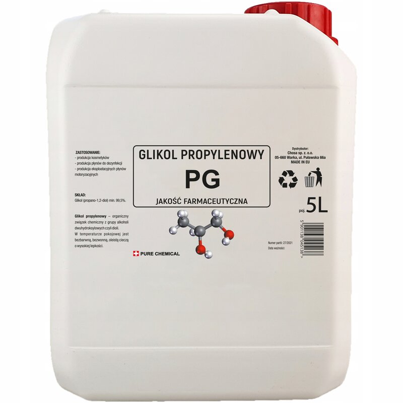 GLICERYNA ROŚLINNA + GLIKOL PROPYLENOWY zestaw 10l - obrazek 3